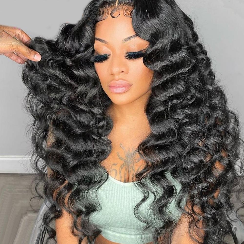 5x5 Glueless Loose Deep Wave Closure Wig Pre Plucked 13x4 Transparent Body Wave Lace Front Wig For Women #TiktokShopSpringGlowUp