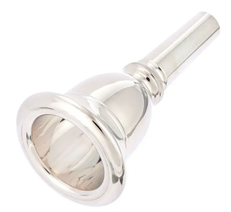 NEW TUBA MOUTHPIECE MADE OF BRASS SILVER PLATTED COLUMBIA NAME SIZE 18 SP, QUALITY SOUND FOR TUBA STUDENTS Instrument Musician Instrumental Musical
