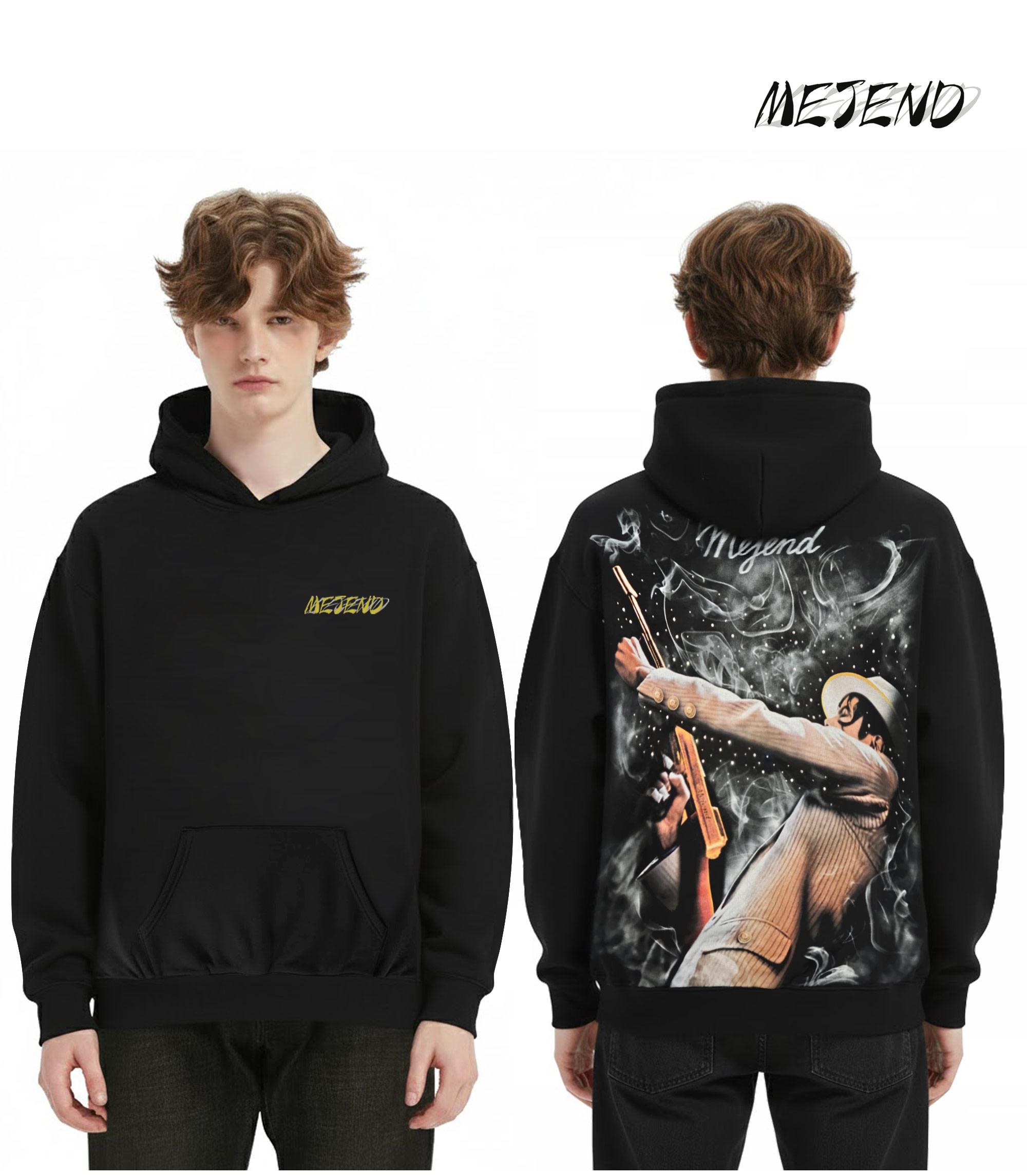 MeJend Unisex Graphic T-Shirt, Rhinestone Hoodie, 100% Cotton, Casual Tee & Pullover Hooded Sweatshirt, Streetwear for Men & Women
