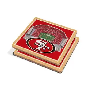 Football Fan Shop Officially Licensed NFL 3D StadiumViews Coasters - San Francisco 49ers