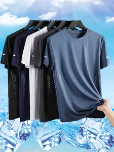 Men’s Quick-Dry Sports T‑Shirts, Breathable Sweat‑Wicking Crew Neck Short Sleeve, Available in Multiple Colors, Suitable for Gyms and Summer Activities, Fitness Tops