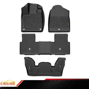 TPE All Weather Floor Mats Set Fit For 2023-2024 Honda Pilot 3 Row Liners 4pcs