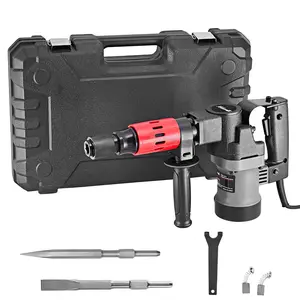 XtremepowerUS 1000W Demolition Electric Jack Hammer Chisel Bit Set With Case