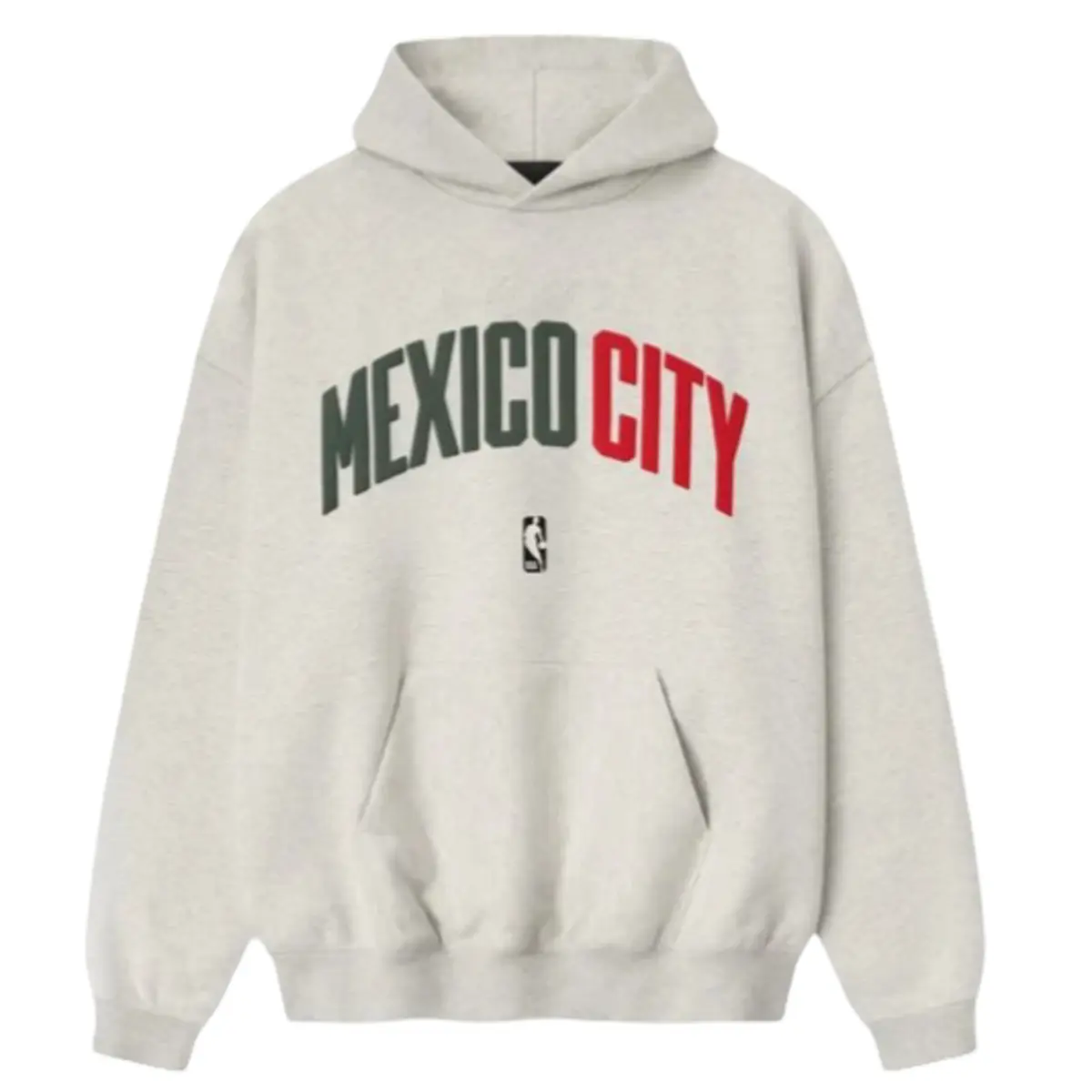 Fear of God Essentials Mexico City 90's Hoodie Oatmeal Heather/ Light Heather Men's Fashion Hoodie New