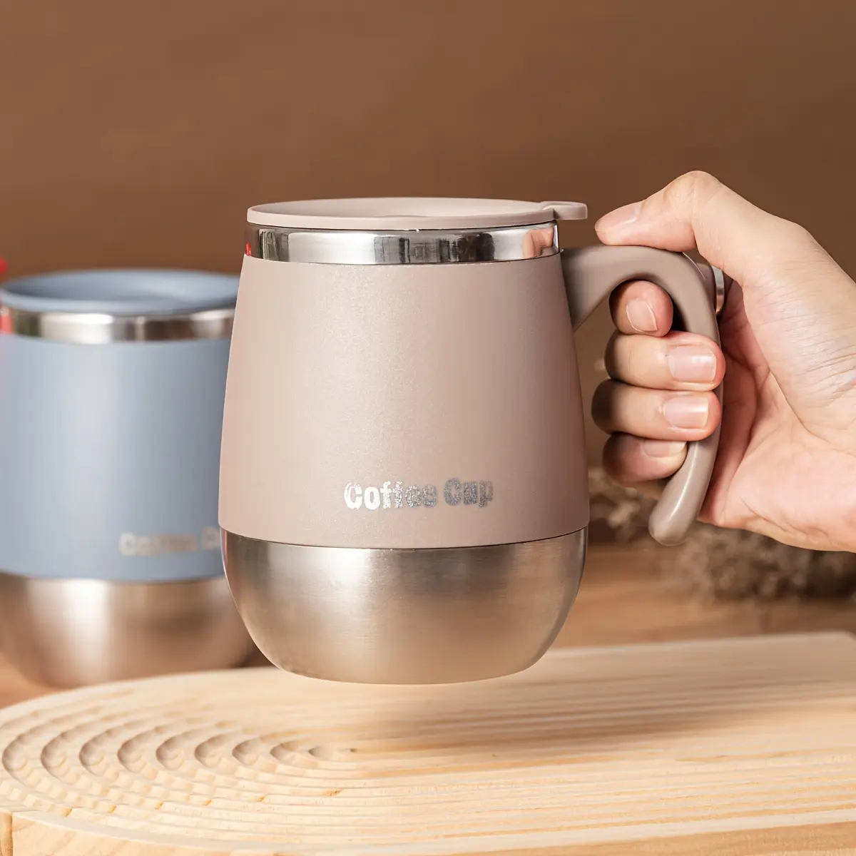 17oz Stainless Steel Vacuum-Insulated Coffee Mug Tumbler with Lid, Double-Walled Thermal Cup for Hot and Cold Drinks, Ideal Gift for Home Use, Outdoor Activities, Camping, Birthdays & Holidays (Thanksgiving, Christmas)