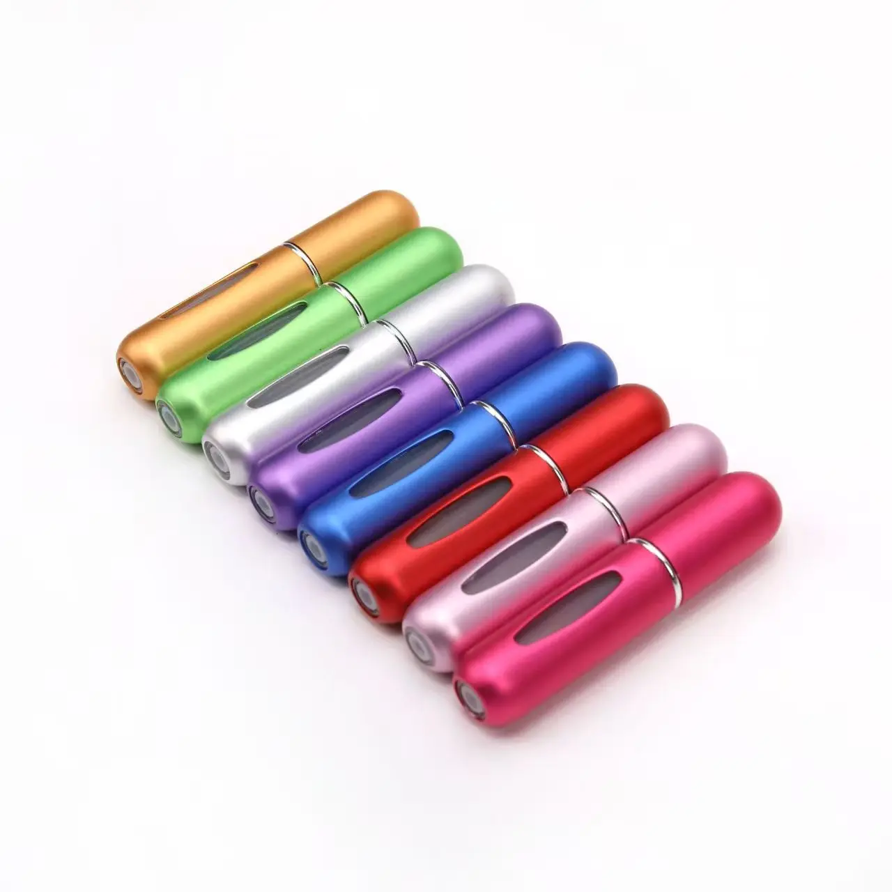 Spray Bottle 5/8ml Portable Mini Refillable Perfume Atomizer Aluminum Parfume Spray Bottle Empty Cosmetic Containers for Travel Tool Spray Bottles