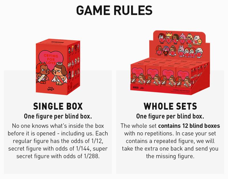 [Spanish]-CRYBABY Crying For Love Series Figures Figuras Coleccionables