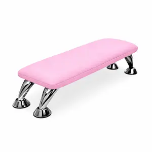 EMBOSSED DESIGNER-STYLE NAIL ARM REST – PINK / BLACK