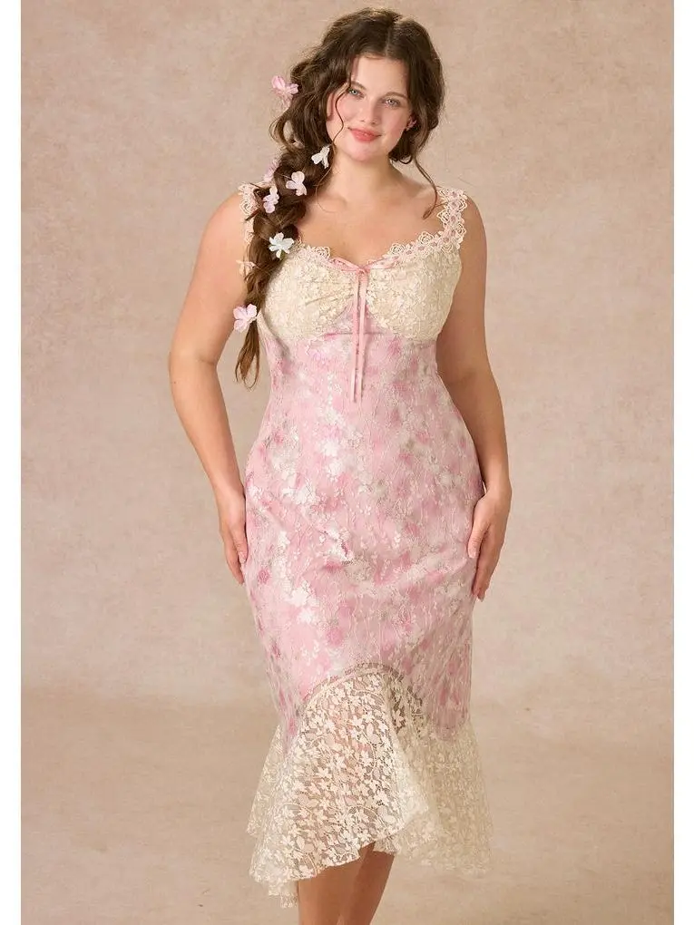 Curve&Plus Floral Vine Fairy Shoes Dress