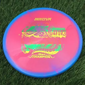Innova Halo Champion Gator3 with Rasmus Saukkoriipi Team Champion Tour Series 2026 Stamp - 174.6g - Pink Blue