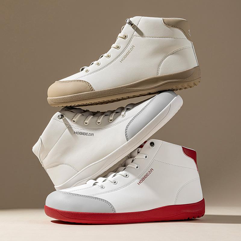 HOBIBEAR Women's & Men's High-Top Leather Barefoot Shoes | Wide-Toe Shoes | High-Top Leather