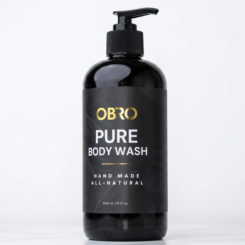OBRO Pure Body Wash - 100% Naturally Derived, Gentle Scented Cleansing Body Care Product with Moisture Lock