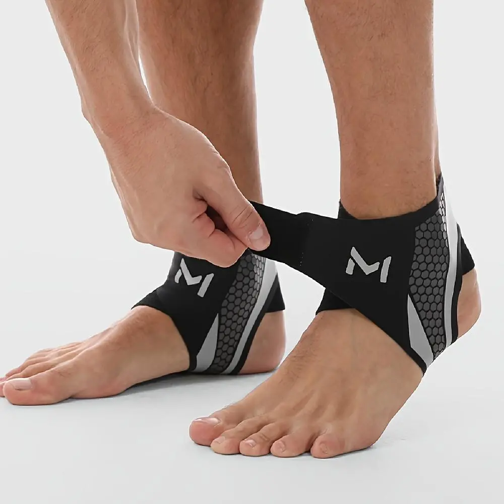 2-Pack Adjustable Ankle Brace, Ankle Stabilizer, Breathable Compression Support for Basketball, Football and Running, Sports Injury Prevention, Healthcare
