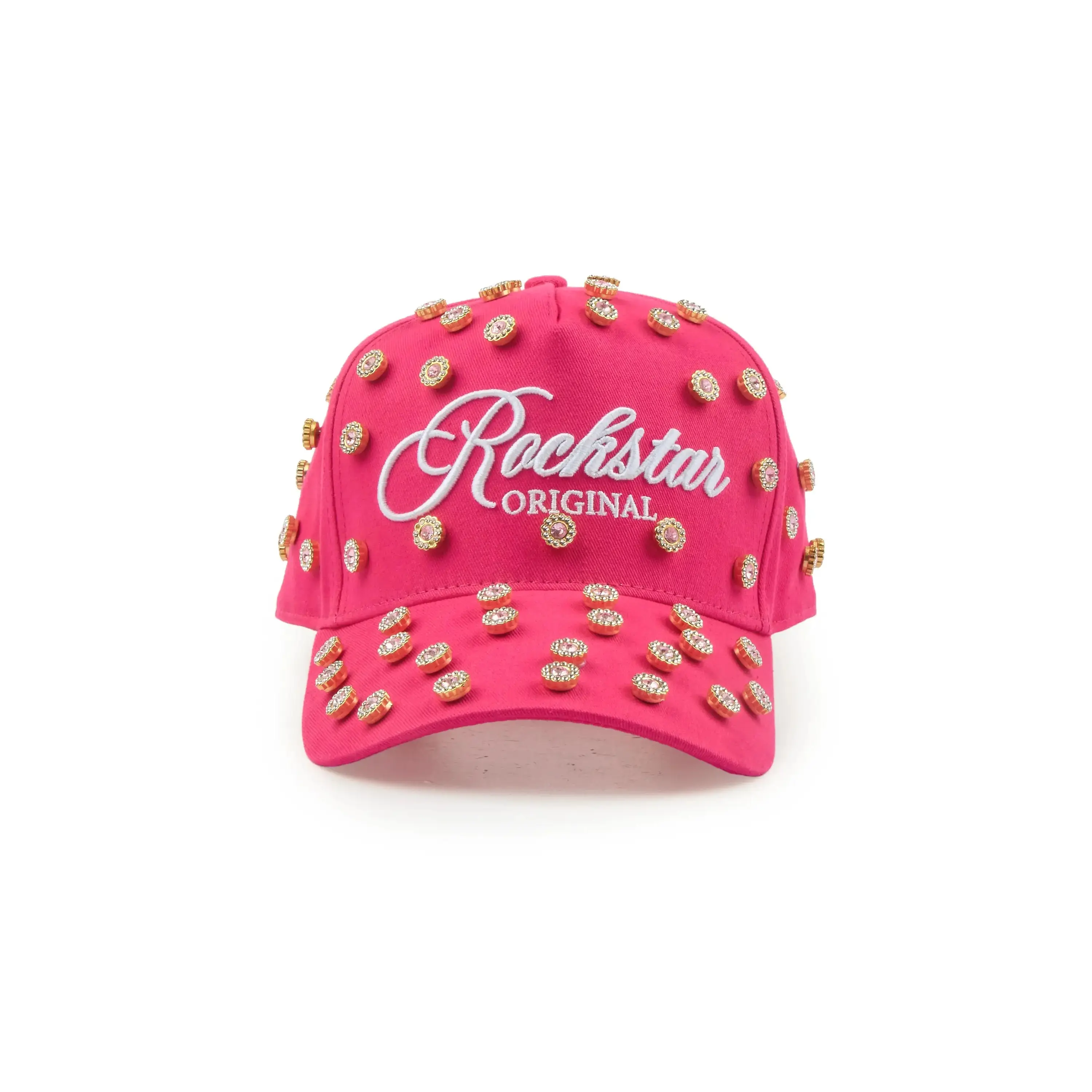 Shalawna Hot Pink Rhinestone Trucker Hat