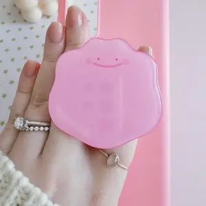 Blob Friend Acrylic Phone Topper, Kawaii Pastel Phone Accessory, Gamer Gift, Cute Phone Stand & Tablet Charm (Pink Blue Purple)