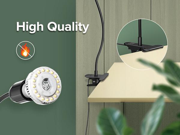 SANSI 10W LED Grow Light (150W Equivalent), Full Spectrum Gooseneck Clip Plant Lamp, High PPFD with 4/8/12H Timer for Indoor Plants