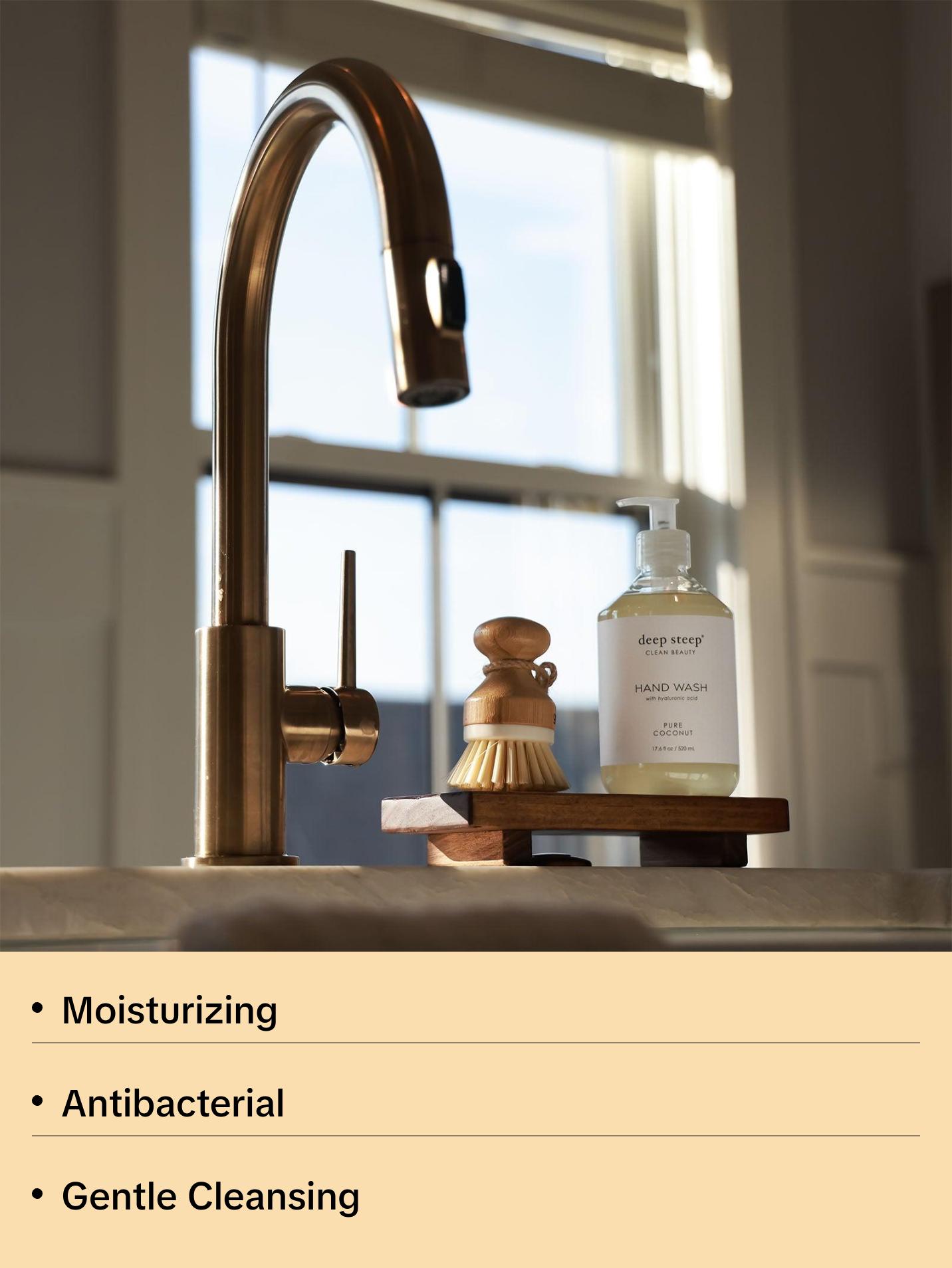 Pure Coconut Liquid Hand Wash - Moisturizing, Antibacterial, Cleansing, Nourishing Formula for Gentle Cleansing and Nail Care