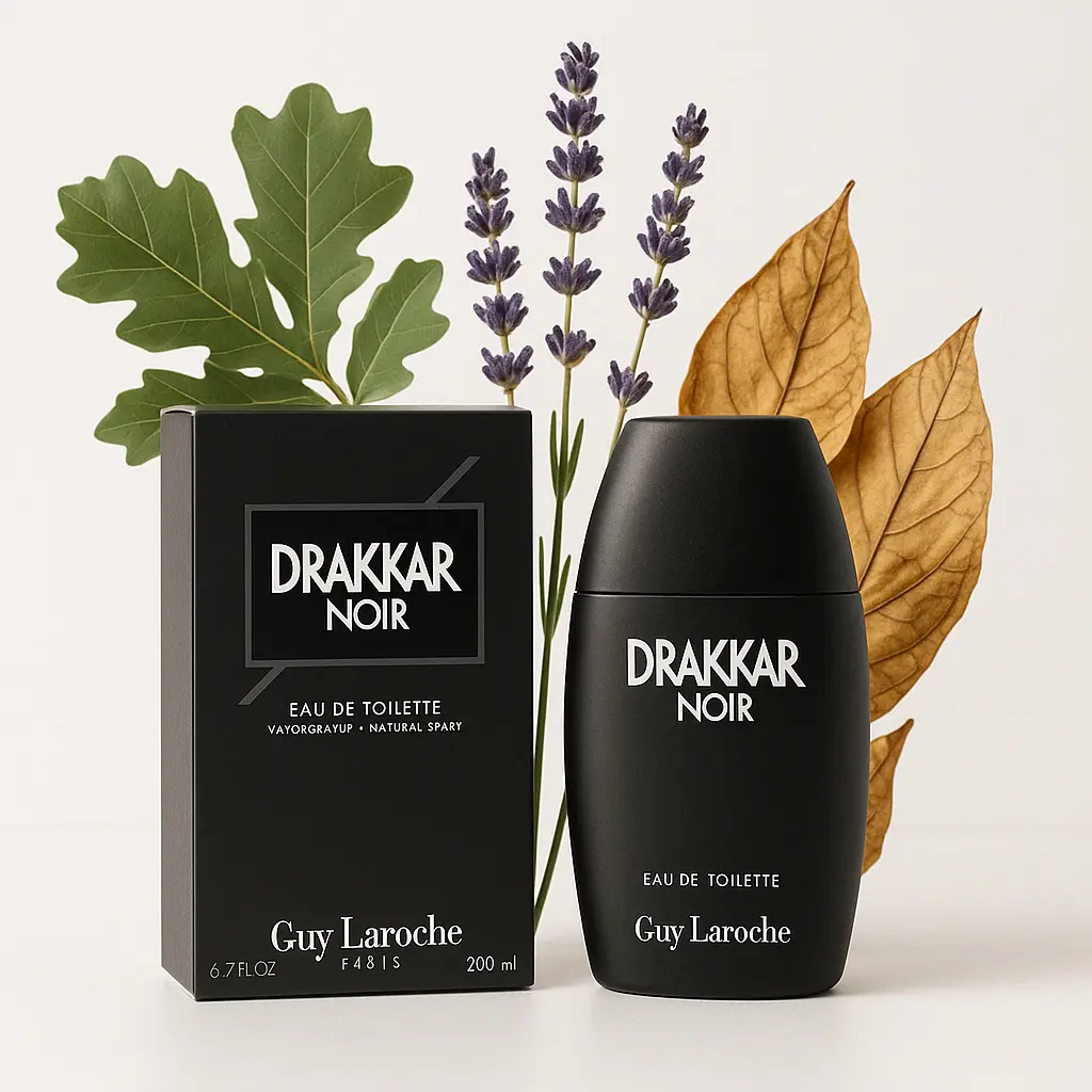 Guy Laroche Drakkar Noir Men’s EDT Spray 3.4 oz, Classic Citrus Spicy Woody Musk Cologne, Long-Lasting Fragrance Gift for Him