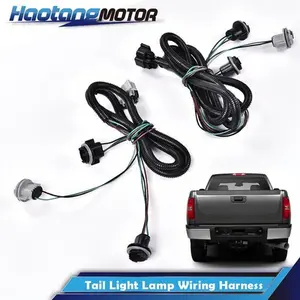 CROSSDESIGN 1Pair Tail Light Lamp Wiring Harness LH RH Fit For Chevy Silverado Pickup Truck