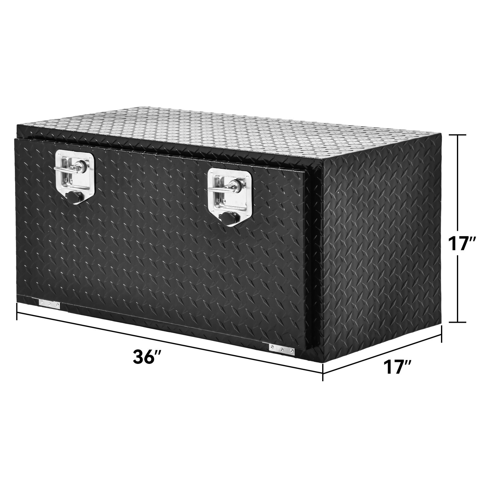 YITAMOTOR Truck Bed Tool Box Heavy Duty Aluminum with Sliding Shelf, Diamond Plate, Chest Storage Organizer with Lock and Keys Durability Tool Box