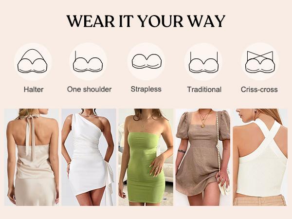 HSIA Women's Plus Size Breya Seamless Strapless Bra, 1/2 Coverage, Breathable Stretch Fabric, Hand Wash Only