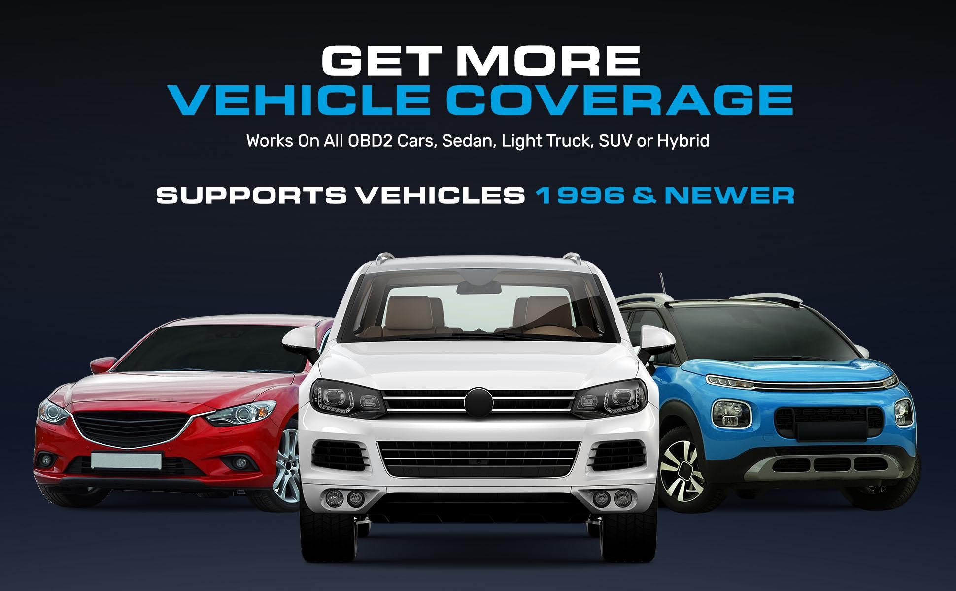 BLCKTEC 410 Code Reader - Works for All OBD Compliant Cars 1996 & Newer - OBD2 Scanner Diagnostic Tool - Helps Fix Check Engine Light Issues & More