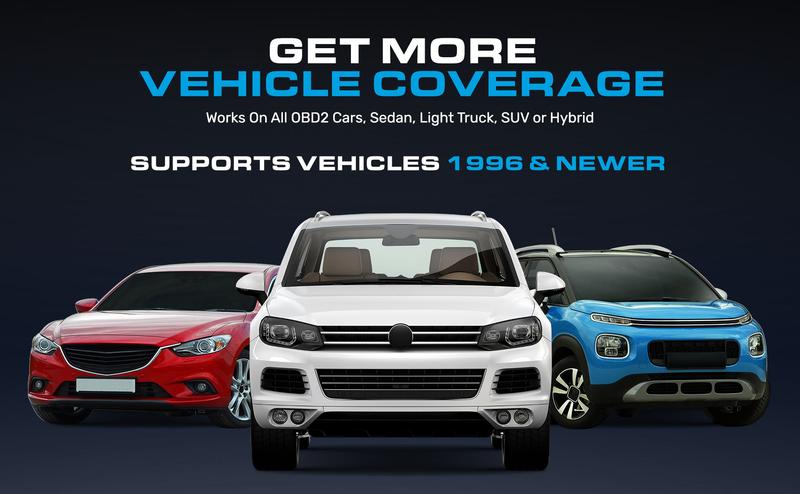 BLCKTEC 410 Code Reader - Works for All OBD Compliant Cars 1996 & Newer - OBD2 Scanner Diagnostic Tool - Helps Fix Check Engine Light Issues & More