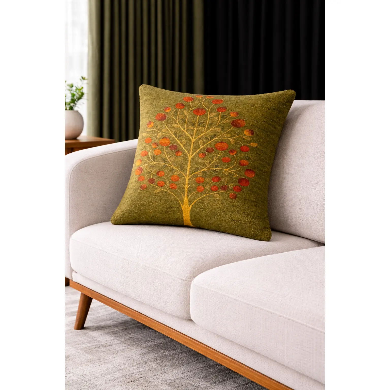 Exquisite Luxury Mid-Century Modern Sofa Cushions / Pillows