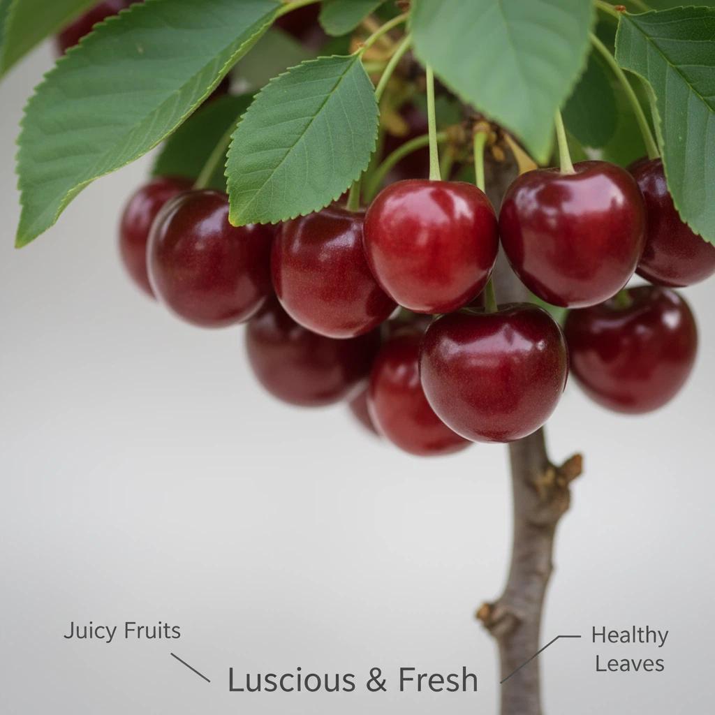 /Heirloom Non-GMO Cherry Live Plant Seedlings – Farm Grown Fruit Tree Starter for Home Gardens, Fast Growing High Yield