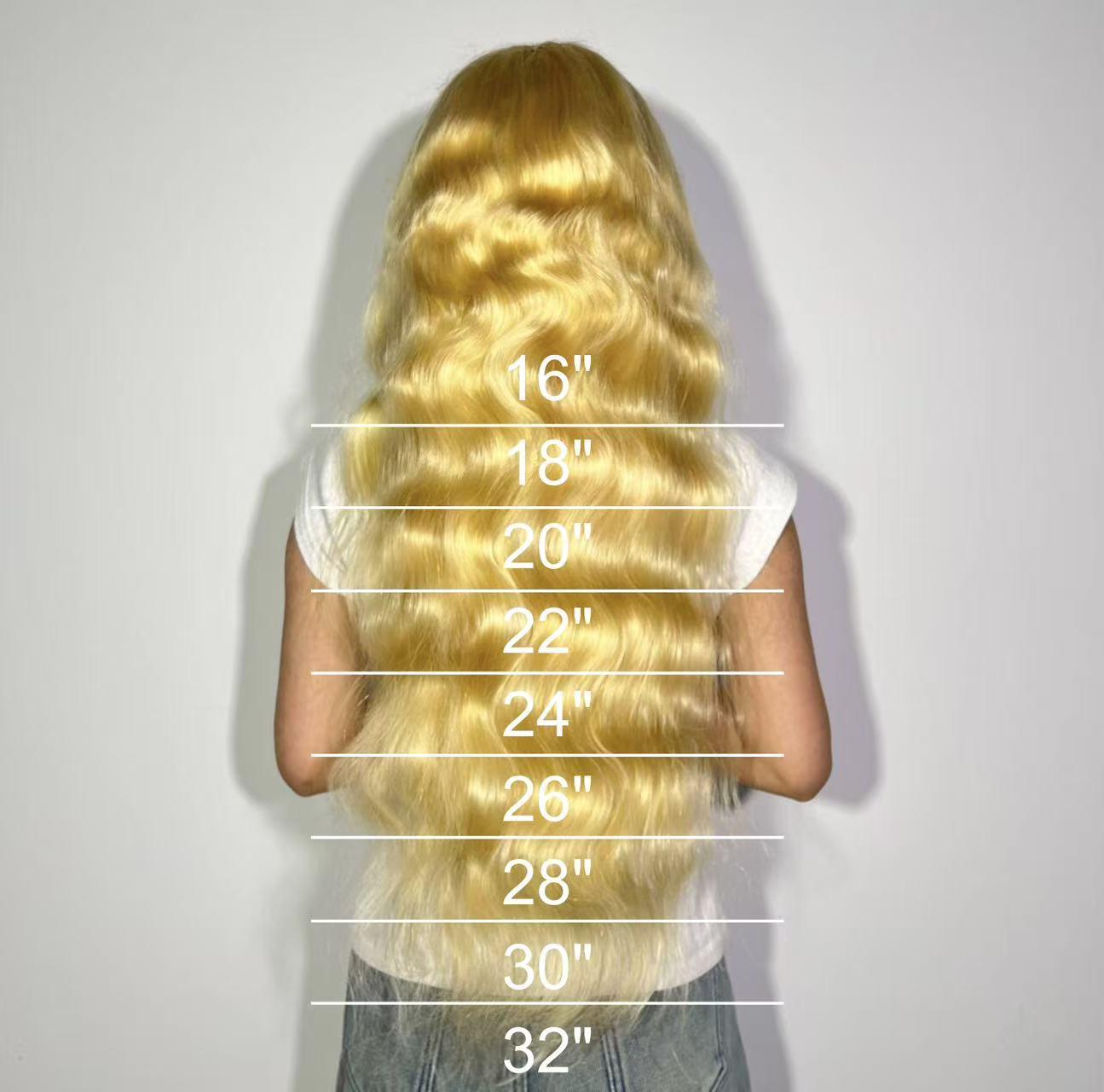 Hot Star 613 Blonde and Neon Red Straight and Body Wave HD Transparent 13x6 Lace Front Human Hair Wigs for Women Glueless Brazilian Lace Frontal PrePlucked Wig