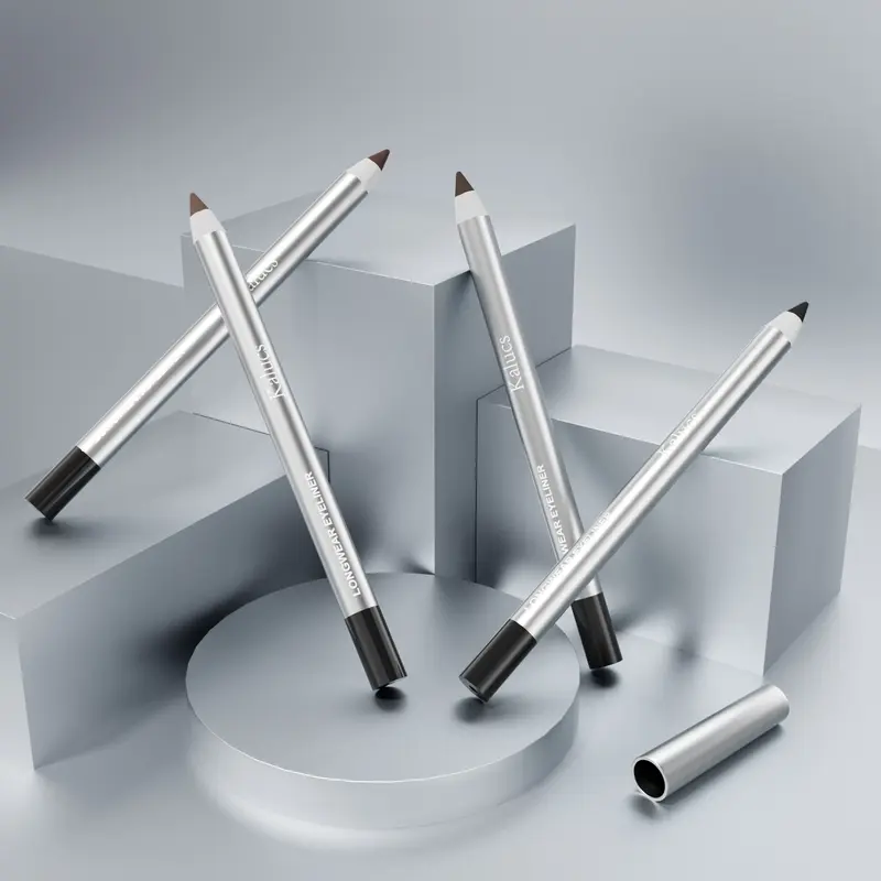 Deep Black Waterproof Eyeliner Pencil - 4g, Flawless Longwear, Smudge-Proof, Unscented, Cruelty-Free, BHT-Free, Transfer-Proof Cosmetic, Precise/Smokey Eye Looks, Waterline Use, Adults' Lipliner Alternative, 24-Month Durability