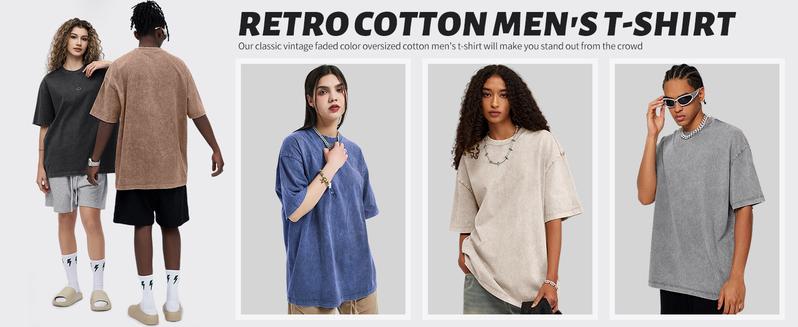 Arssm 4-Pack Unisex Oversized T-Shirts – Acid Wash Vintage Loose Fit Heavyweight Cotton Tees, Baggy Streetwear Tops for Men & Women