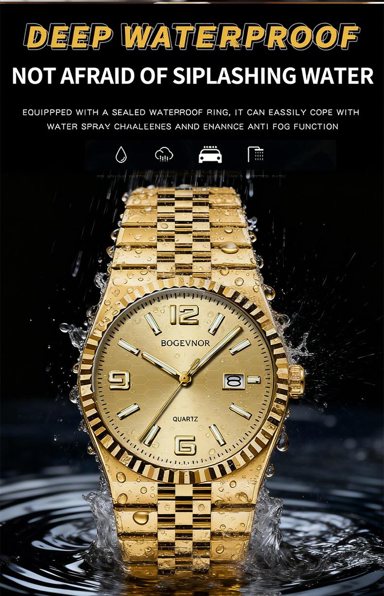 【dealsforyoudays 6-Piece】 Jumpstart sale Men's Watch Elegant Gift Box: A must-have trendy accessory for parties and gatherings, showcasing unique taste; also a high-quality business gift for boyfriends Men's Luxury Quartz Watch Set