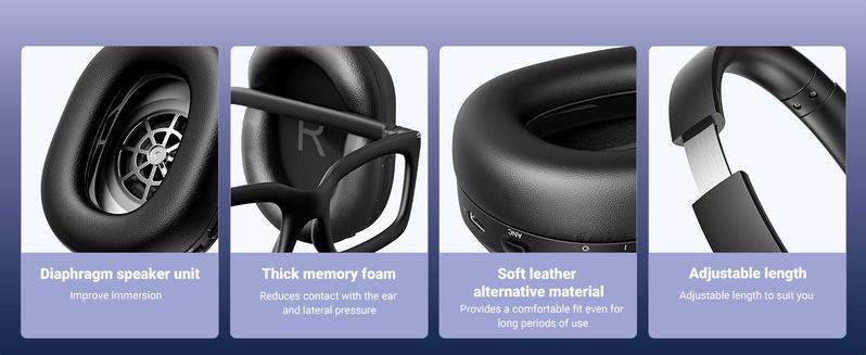 UGREEN Wireless Bluetooth ANC Headphone, Hi-Res Noise Cancellation, 75 Hours Battery Life, LDAC Electronic Headset Folding headphones bluetooth- TikTokShopBlackFriday ,TikTokShopCyberMonday