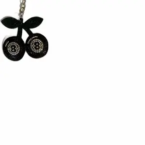 Black cherry bag charm