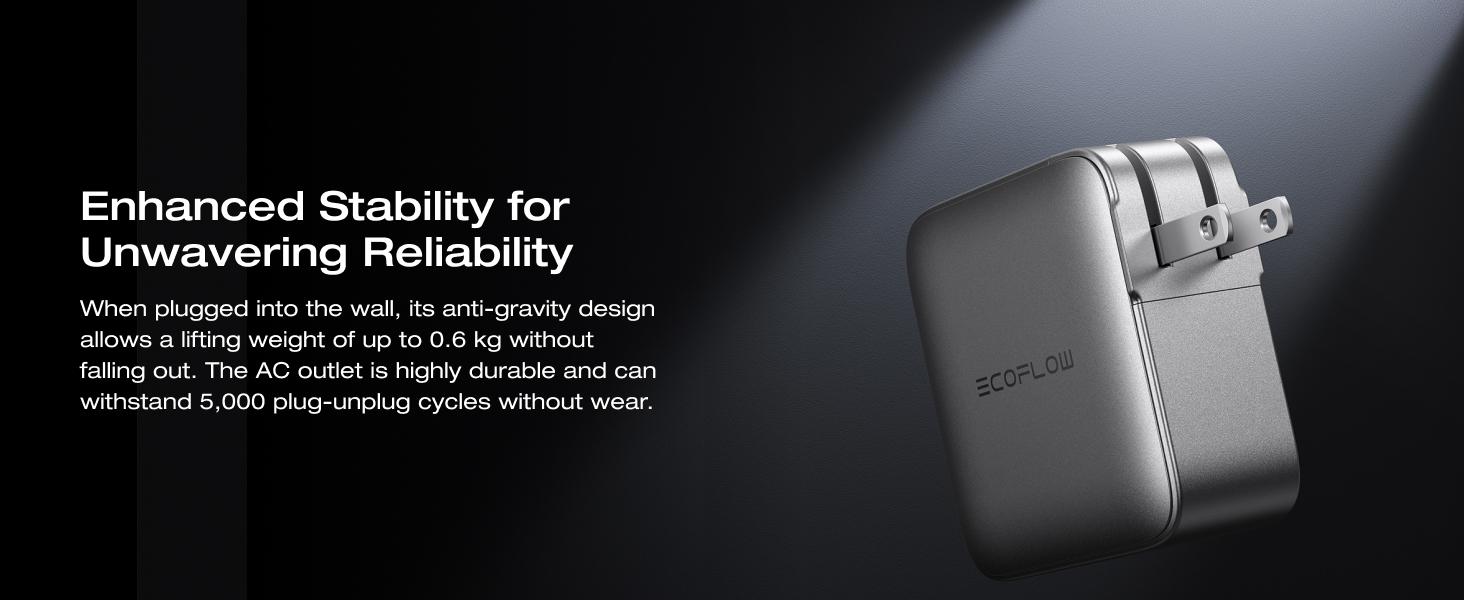 EF EcoFlow Rapid Pro Charger (140W, 4 Ports), 140W (Max) USB-C, 4-in-1 Multi-Device Charger