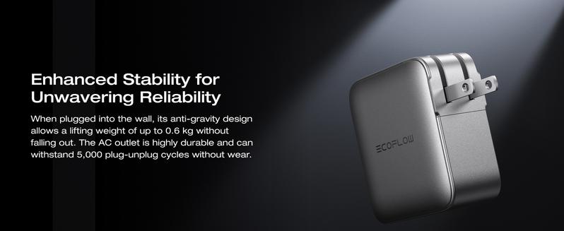 EF EcoFlow Rapid Pro Charger (140W, 4 Ports), 140W (Max) USB-C, 4-in-1 Multi-Device Charger