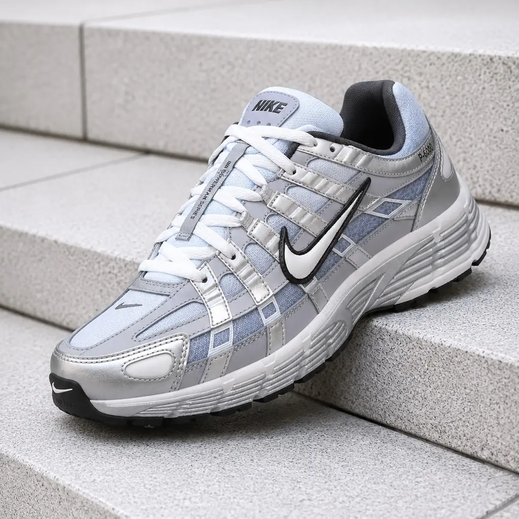 Nike P-6000 Metallic Silver Summit White Wolf Grey IH4465-095 Men's Fashion Sneaker New