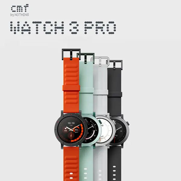 CMF BY NOTHING Watch 3 Pro Smart Wristwatch for Men - Bluetooth Call, AI Features, Energy Score, Heart Rate Tracking, Sleep Monitor, GPS, 130+ Sport Modes Fitness Tracker, IP68 Water Resistant, Android iOS Compatible Silicone-Metal Tech Gadget Watches, Mu