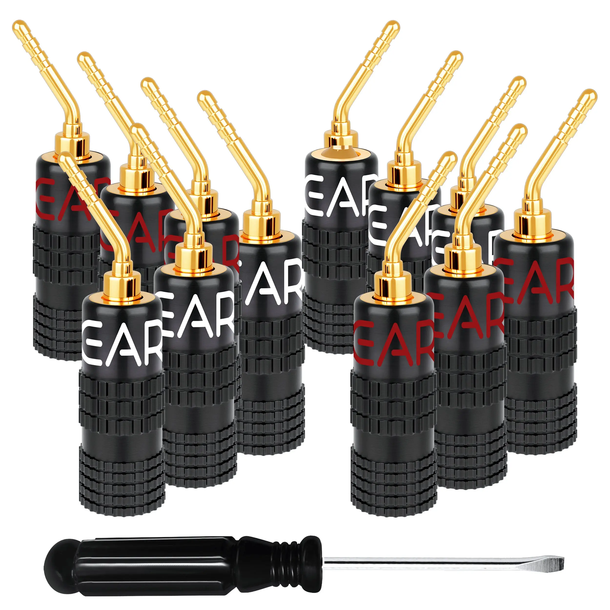 6 Pairs 2mm Pin Plug Speaker Banana Plugs