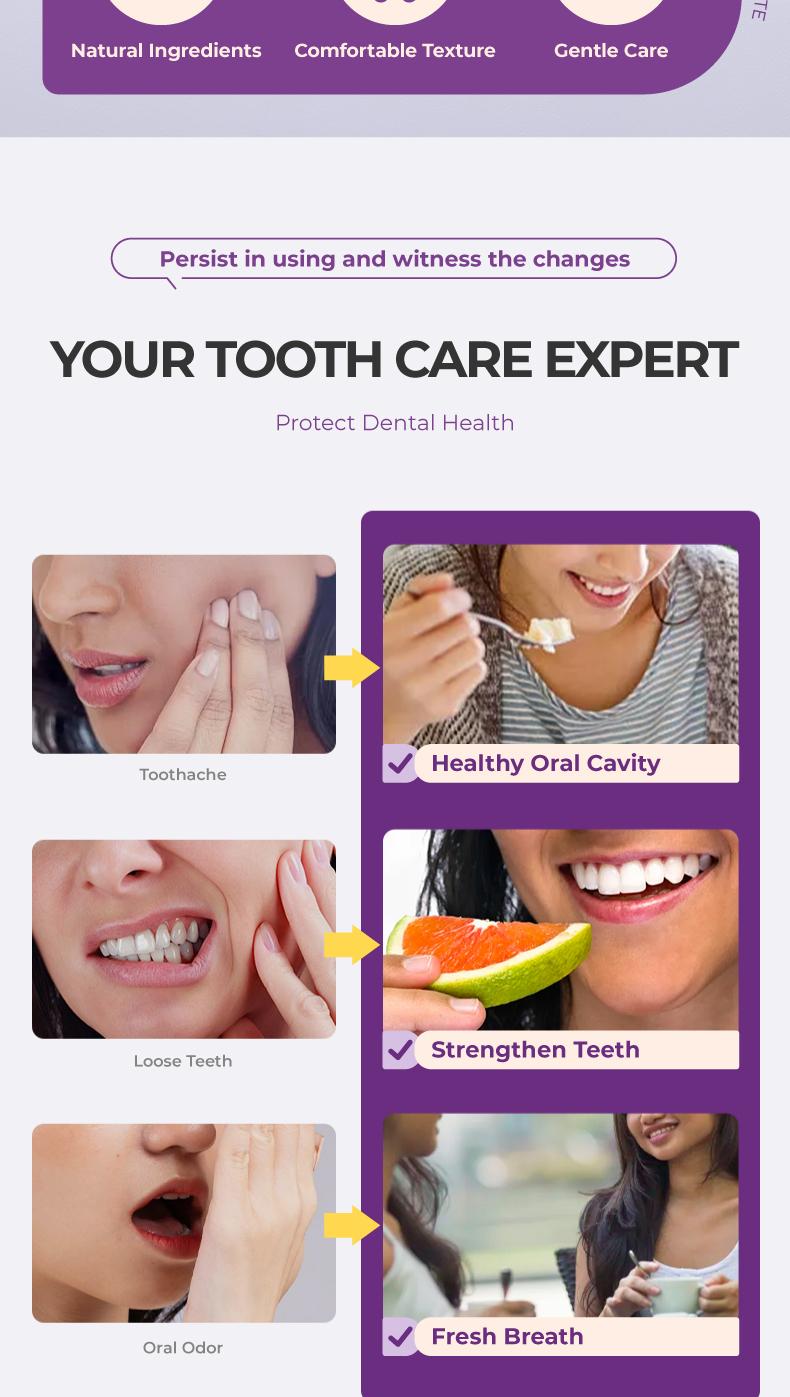 Kreain Nature 2 Oral Care Toothpaste, fresh breath, prevent tooth loss, natural ingredients, gentle care