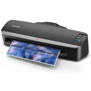 LOTHANEK 13 inch 4-Roller Laminator Machine, 3-10 Mil 60-Second Warm-up A3 Commercial Laminating Machine with 50 Sheets, LOTHANEK Heavy Duty Thermal Machine for Home, School Office Teacher Use
