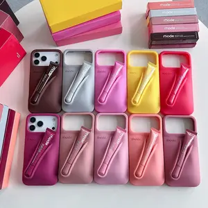 Cute Aesthetic Lip Holder Phone Case for iPhone 11-17 Pro Max
