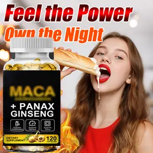 Organic Maca Root 120 Capsules 10000mg, Peruvian Maca Extract for Men & Women