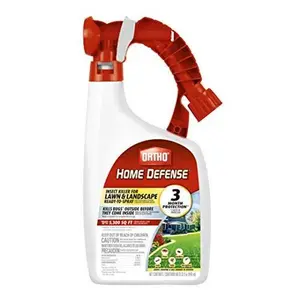 Ortho Home Defense Insect Killer for Lawn and Landscape Ready-To-Spray, Kills Ants, Ticks, Mosquitoes, Fleas & Spiders, Treats up to 5,300 sq. ft., 32 fl. oz.