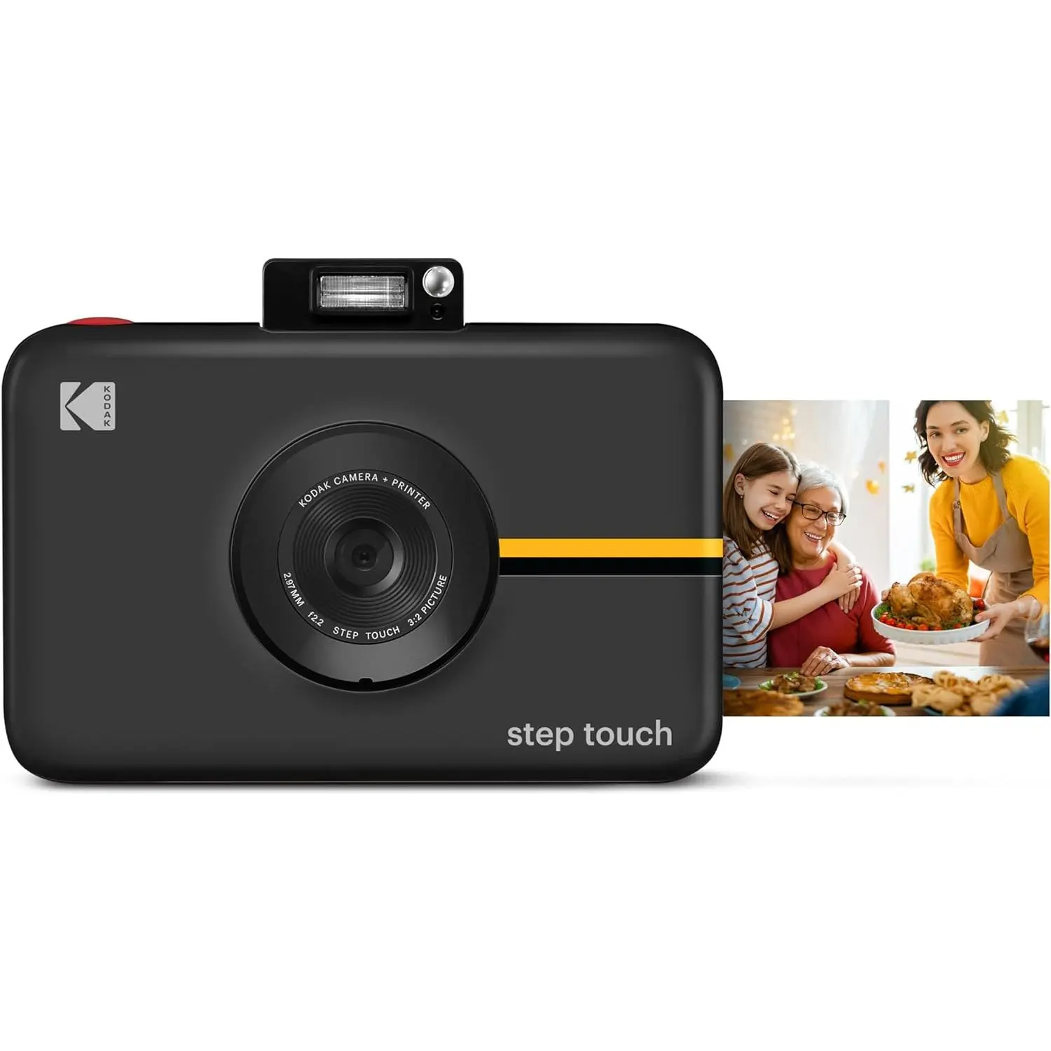 Kodak Step Touch Portable Instant Camera - 13MP Digital Device, 2x3" Instant Printer, 3.5" LCD Touchscreen, Timer, Recorder, Handy, Manual, Batteries, USB, High-Quality Image Capture, Picture
