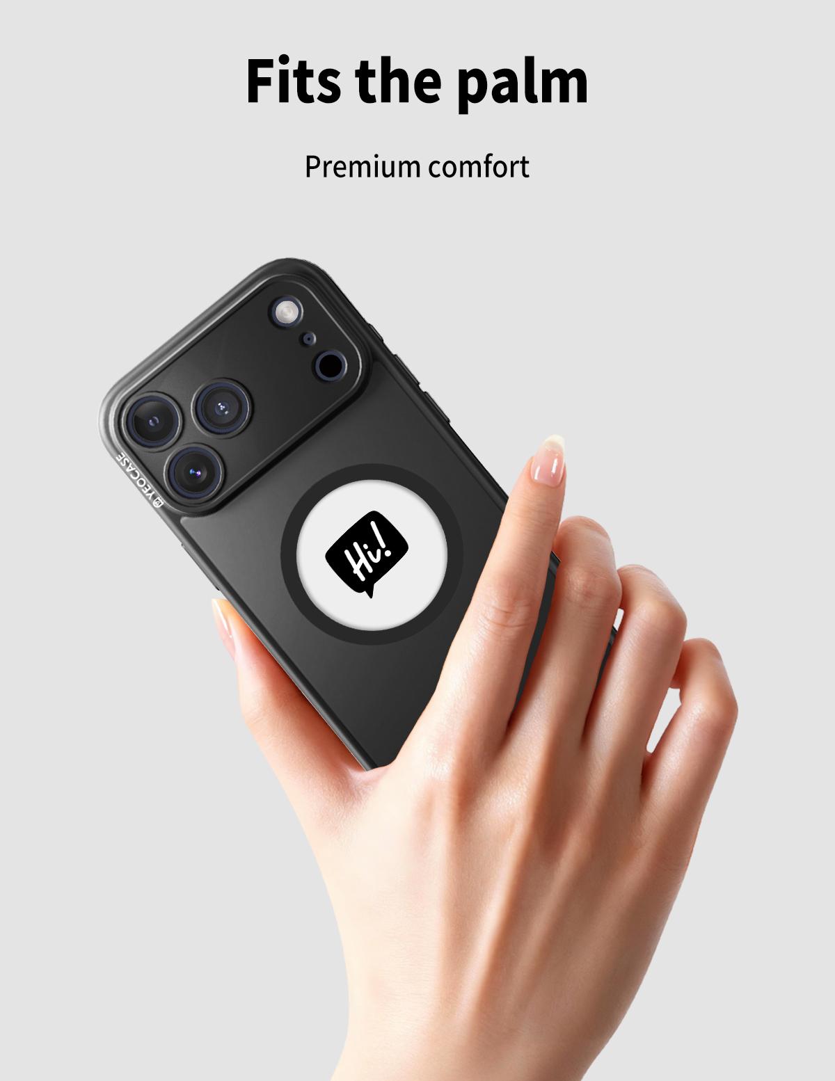 Efficient Tech E-Ink  for iPhone 17 16 15 Series Shockproof MagSafe Compatible Always-On Display Customizable Protective Cover Slim Armor Pocket-Friendly Profile  compatible model folio case