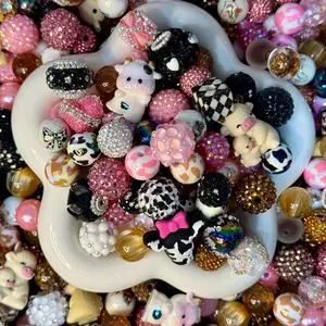 DIY Craft Bead Mix Assorted 300ml for Jewelry Making & Creative Projects Including Flowers & Fancy Beads Perfect for Enthusiasts