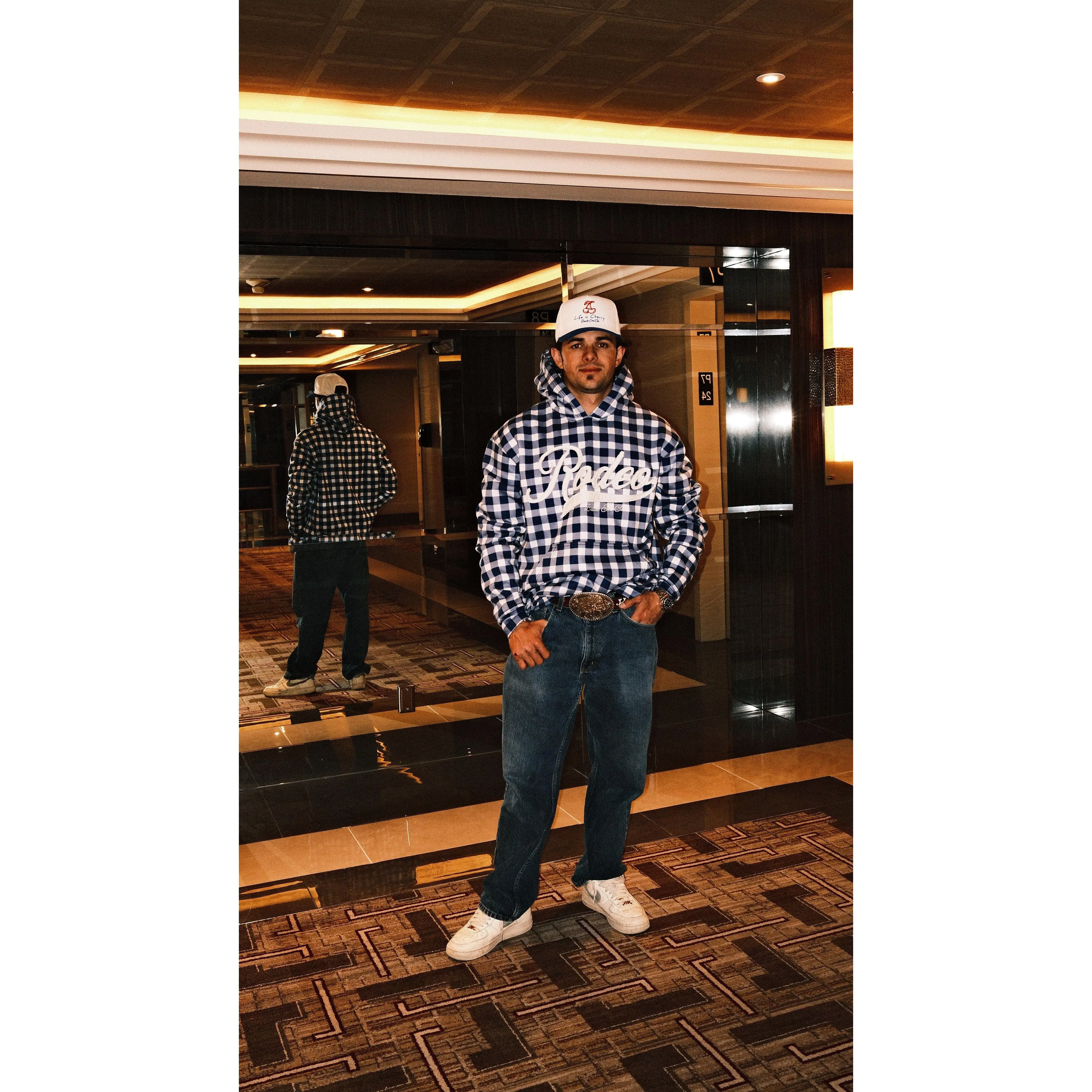 Rodeo Gingham Hoodie