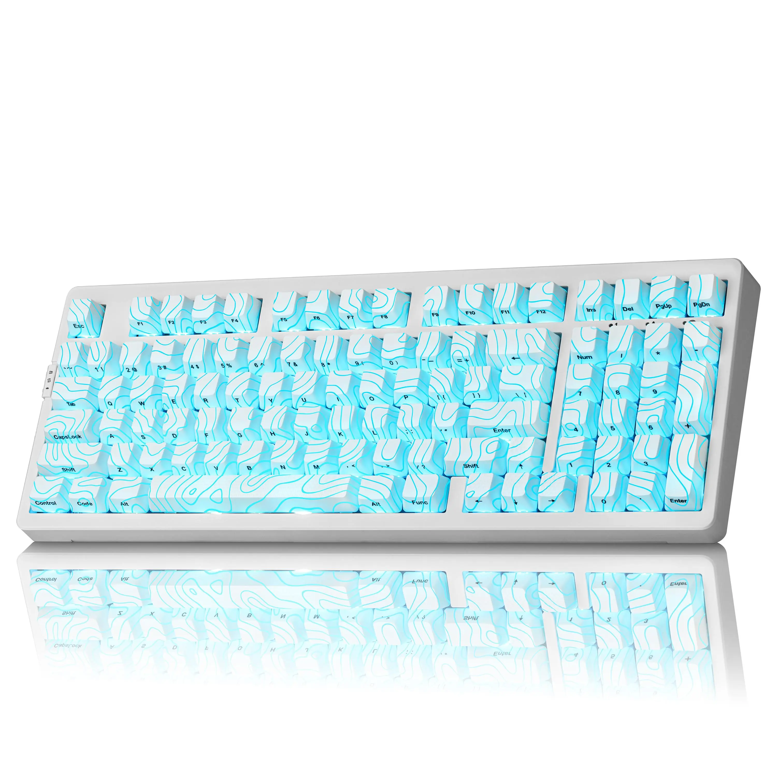 ZORNHER ZH980 95% Wireless Bluetooth Mechanical Gaming Keyboard, Black, Hot Swappable,  Clicky, RGB Backlit, 2.4GHz/USB-C/BT5.0, IMD Technology, Computer Peripherals, Gaming Items, Father's Day Gift Idea, Back to School Shopping